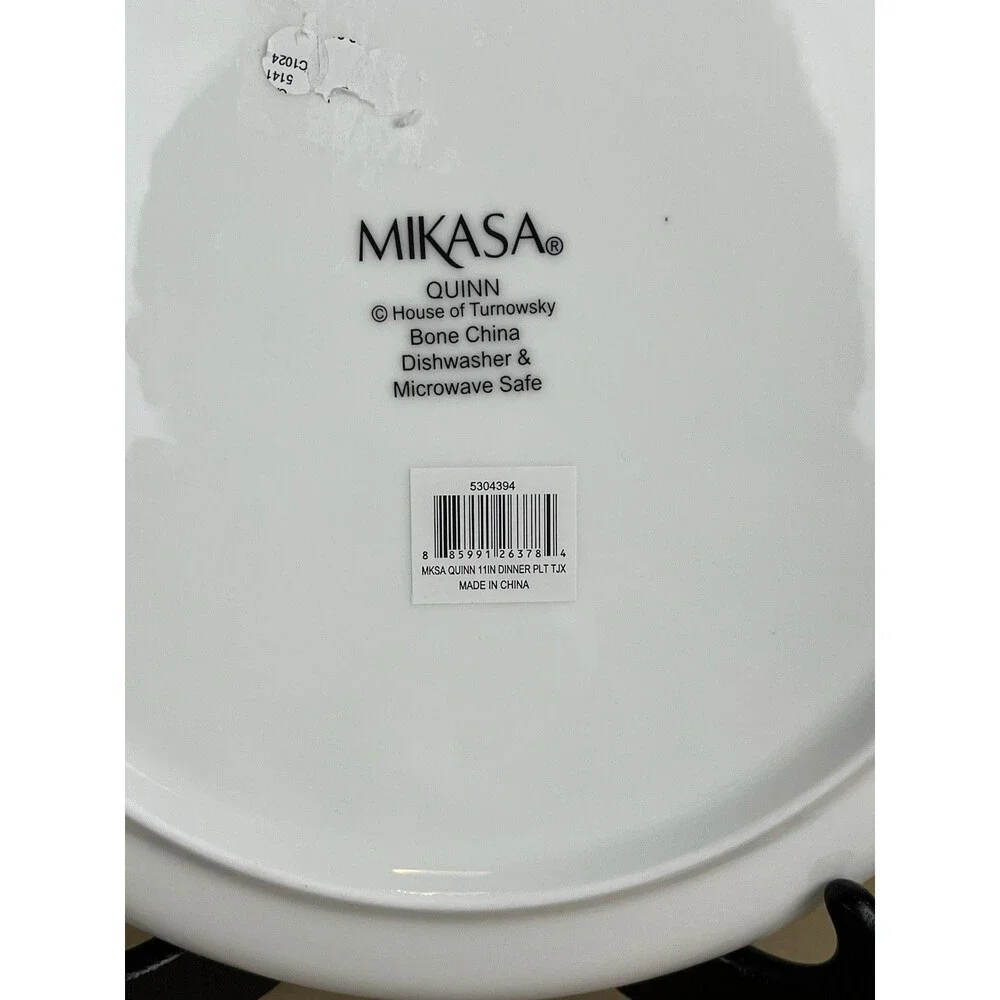 2 NWT Mikasa Spring Floral Quinn House of Turnoursky Dinner Plate 11” Bone China